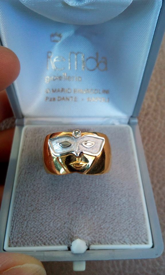Gold Ring Purposed in Engagement